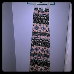 Tribal Aztec print maxi dress